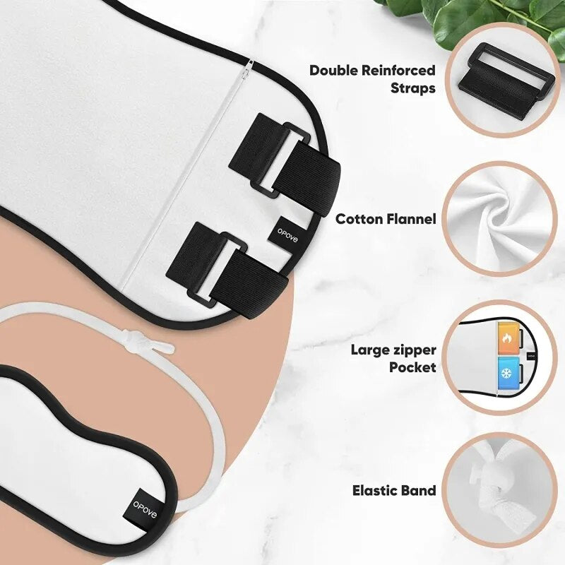 Castor Oil Pack Wrap With Castor Oil Reusable Pads Kit for Liver Detox Fibroids Thyroid Neck Washable Body Massage Tool
