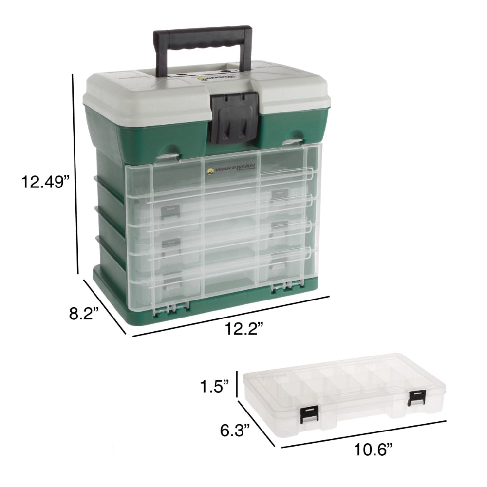 Wineman Plastic 4-Drawer Tackle Box - todayshealthandwellnessshop