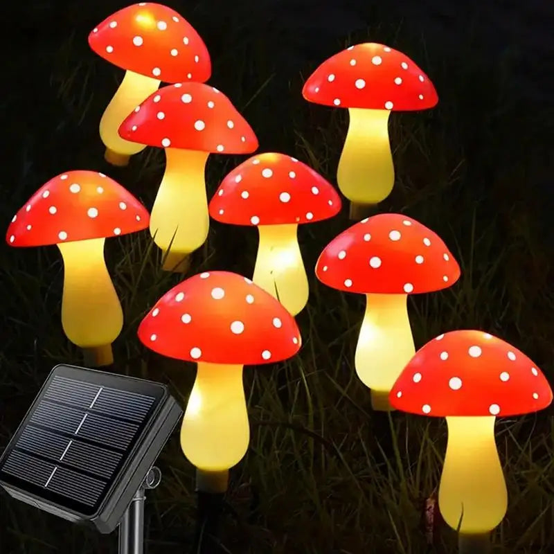 LED Solar Mushroom Light Outdoor Garden Decoration