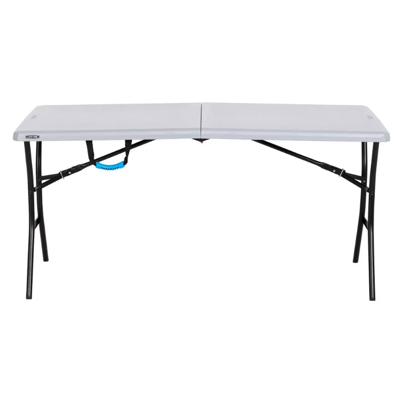 Lifetime 5-Foot Fold-in-Half  Table, Gray (80861) camping table  foldable table