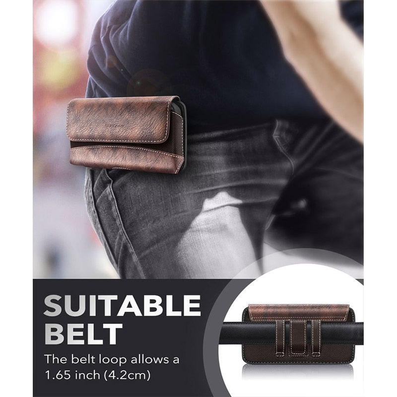 Z Fold Leather Pouch Case with Vertical Belt Clip - todayshealthandwellnessshop