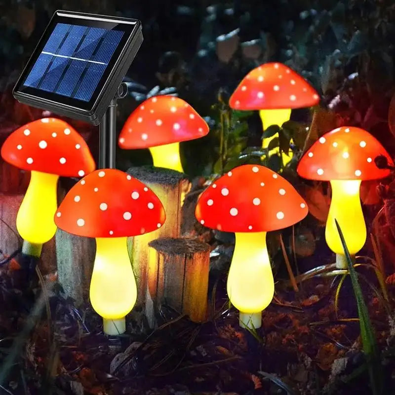 LED Solar Mushroom Light Outdoor Garden Decoration