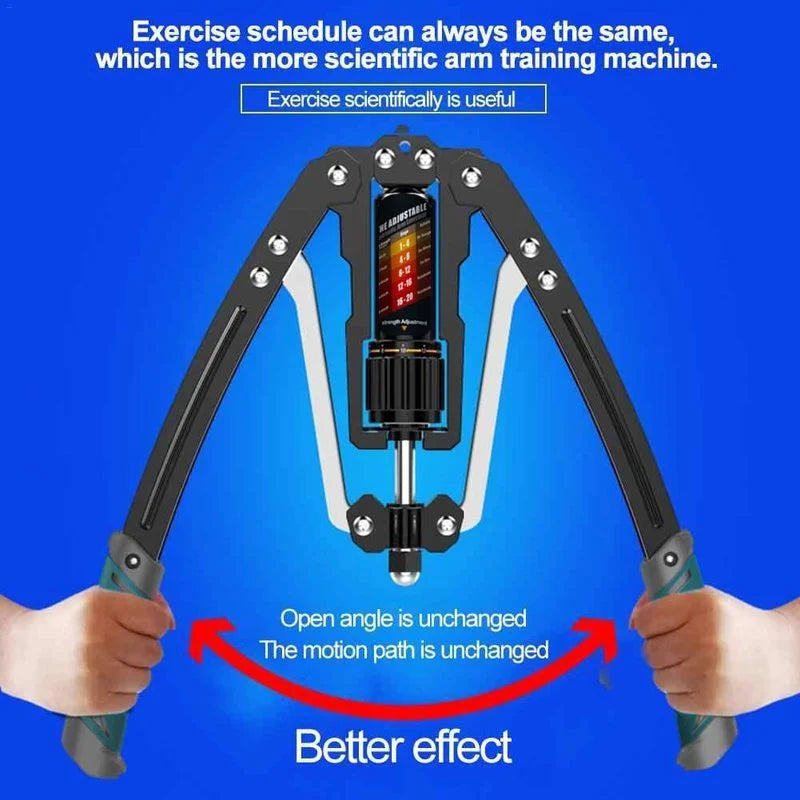 Arm Exerciser Adjustable Pressure 22-440lbs Forearm Workout Equipment Chest Expander Muscle Strength Trainer Home Gym Equipment