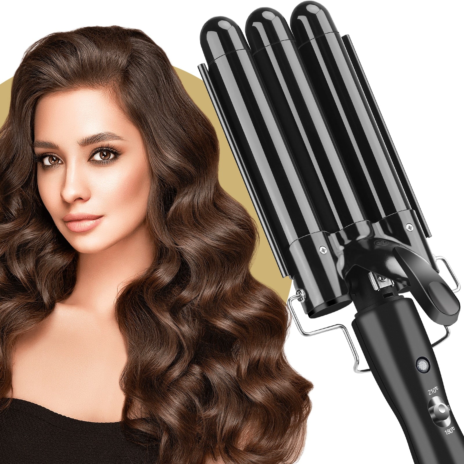 25mm 1 Inch 3 Barrel Curling Iron - todayshealthandwellnessshop