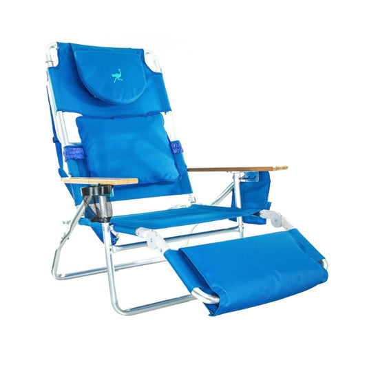 Blue reclining Aluminum  chair  folding chair - todayshealthandwellnessshop